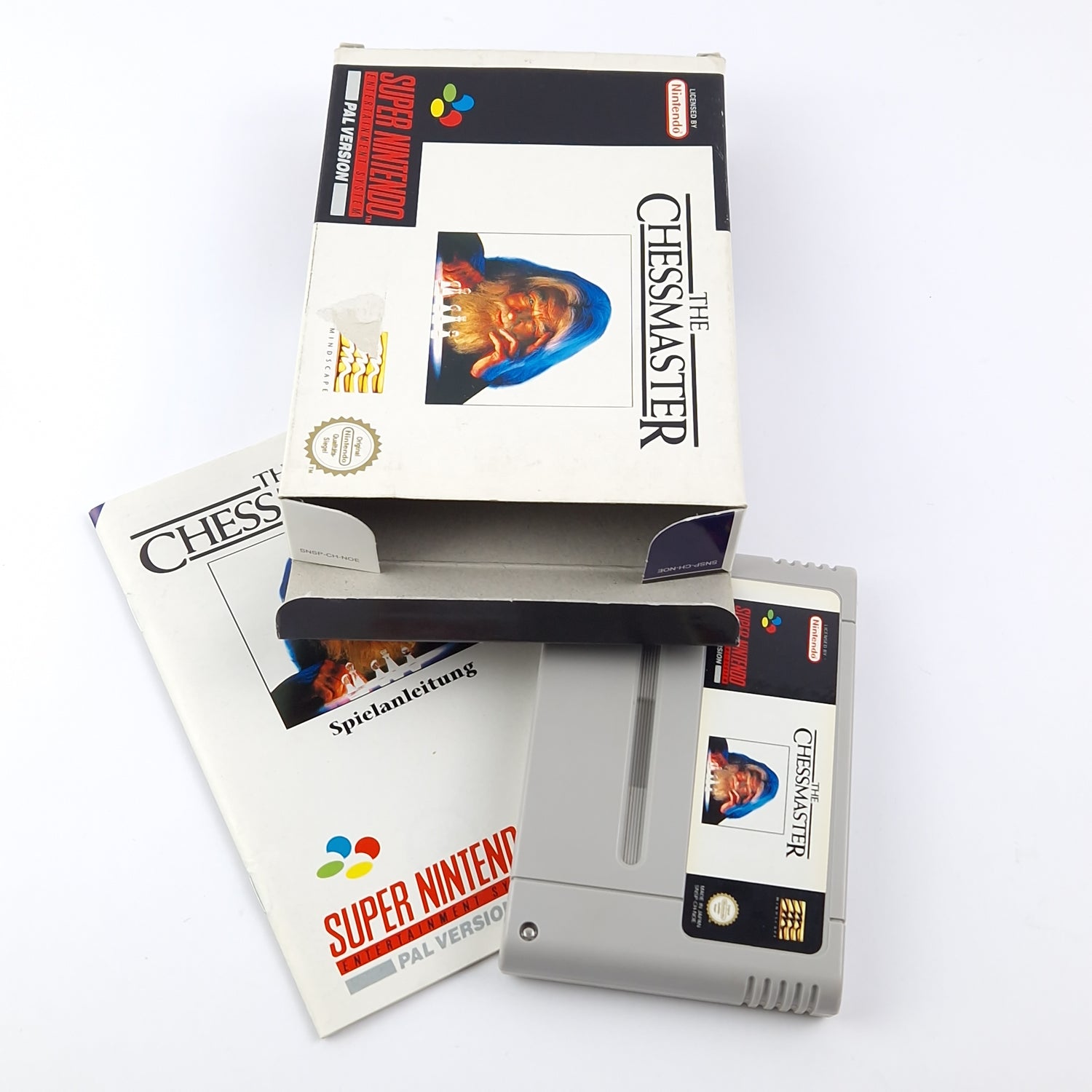 Super Nintendo Spiel : The Chessmaster - OVP Anleitung PAL NOE | SNES Game