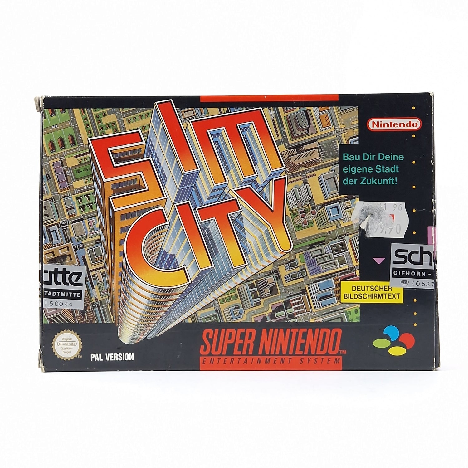 Super Nintendo Spiel : Sim City - OVP Ohne Inlay u. Anleitung | SNES Game