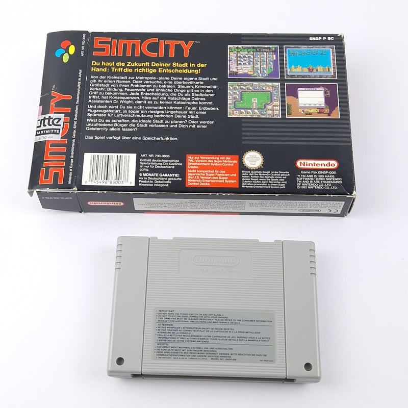 Super Nintendo game: Sim City - original packaging without inlay and instructions | SNES game
