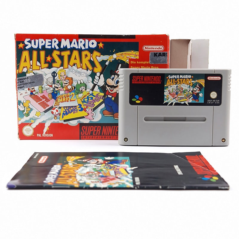 Super Nintendo Spiel : Super Mario All Stars - Super Classic Serie OVP PAL SNES