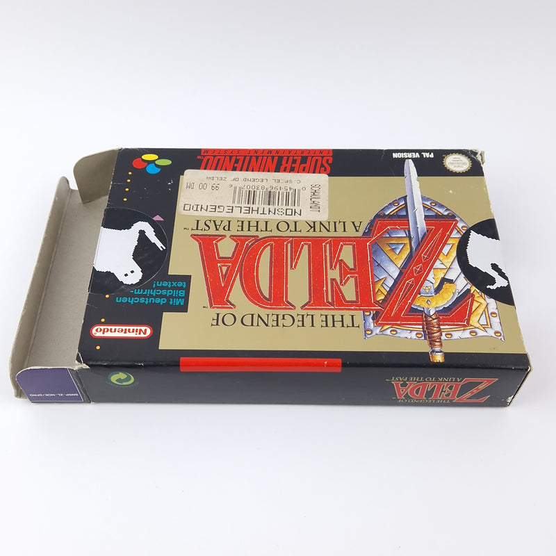 Super Nintendo Spiel : Zelda a link to the Past - OVP Anleitung Karte - SNES PAL