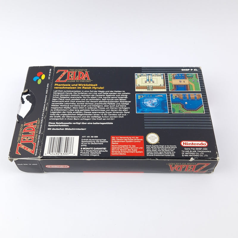 Super Nintendo Spiel : Zelda a link to the Past - OVP Anleitung Karte - SNES PAL