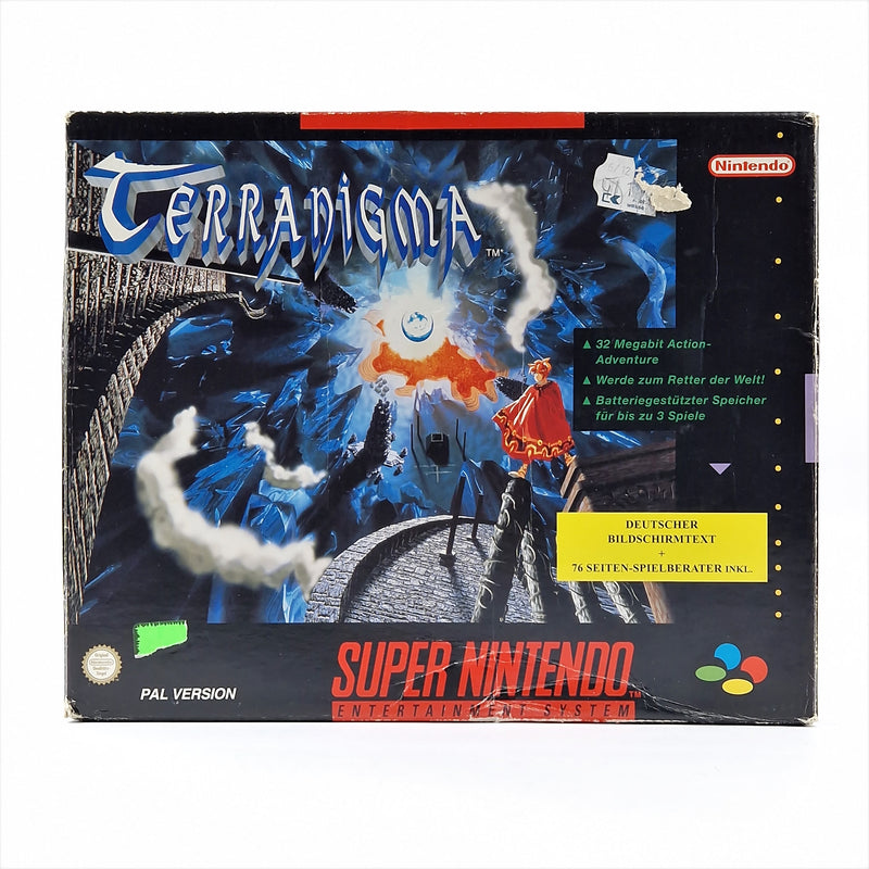 Super Nintendo Spiel : Terranigma - OVP Spieleberater Big Box | PAL Game