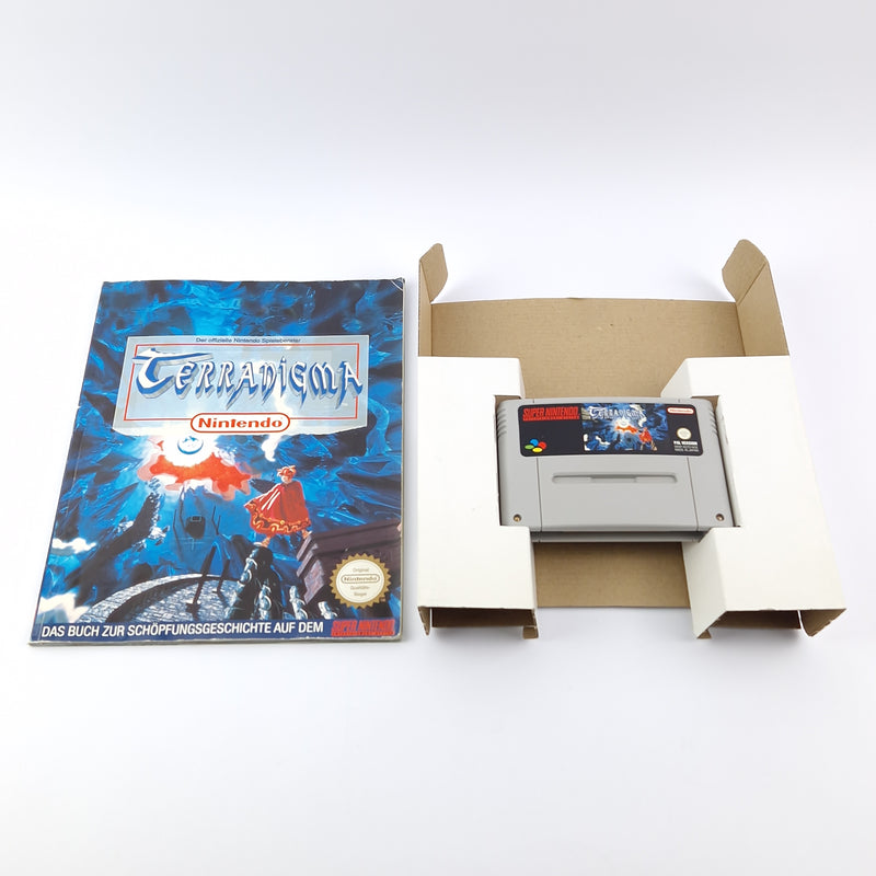 Super Nintendo Spiel : Terranigma - OVP Spieleberater Big Box | PAL Game