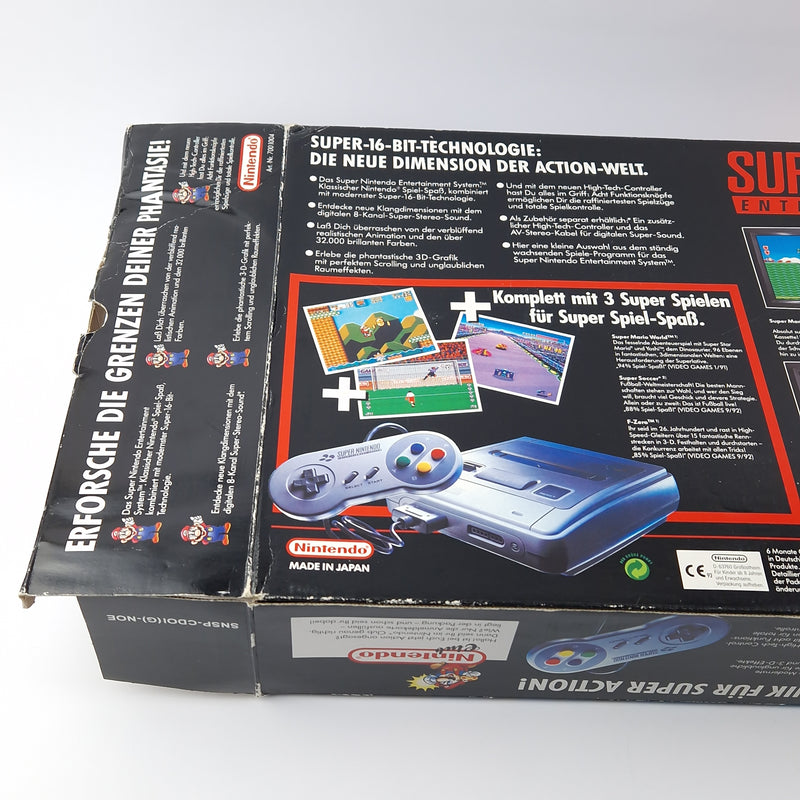 Super Nintendo Console: Power 3 Set Pak - OVP Instructions PAL Console SNES