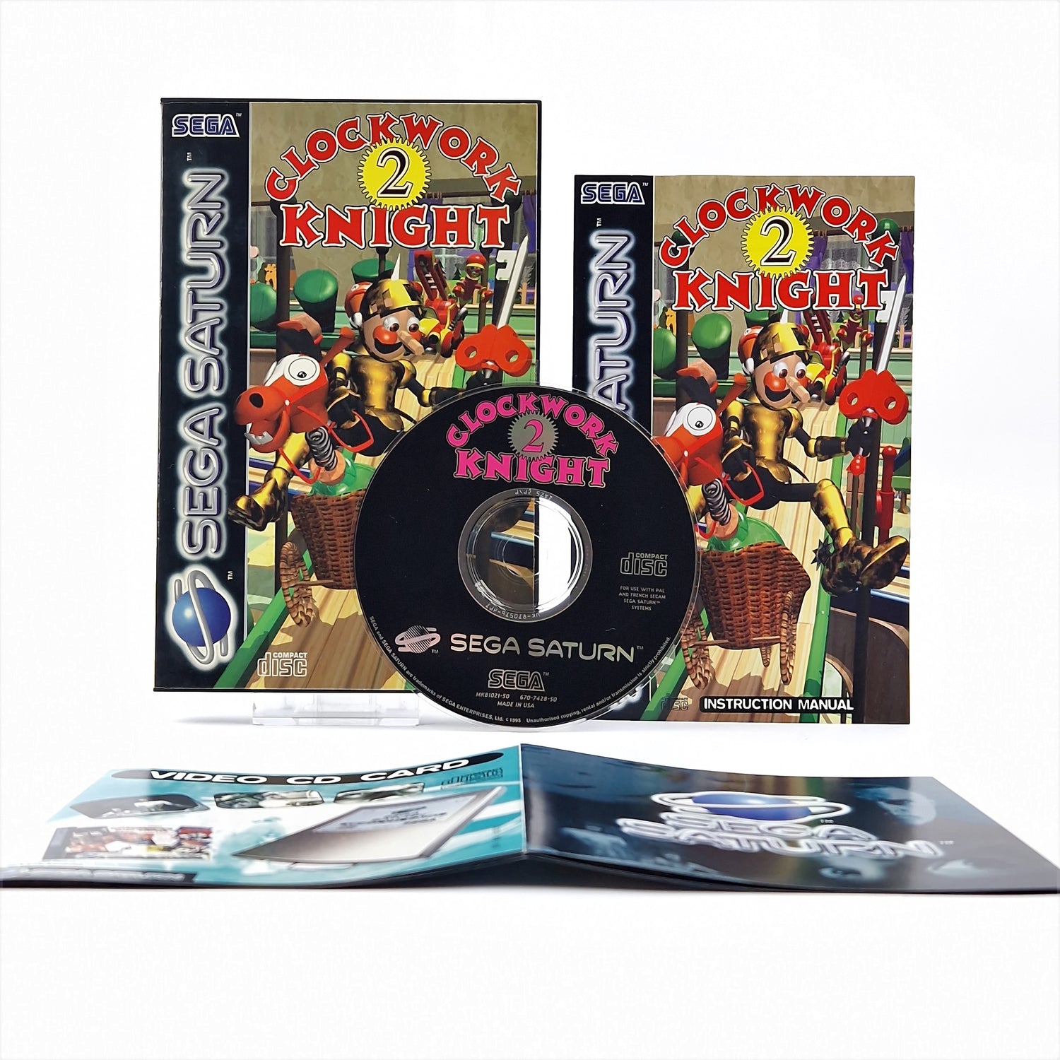 Sega Saturn Game: Clockwork Knight 2 - OVP Instructions PAL | CD disc