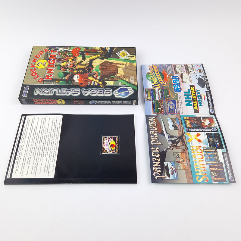 Sega Saturn Spiel : Clockwork Knight 2 - OVP Anleitung PAL | CD Disk