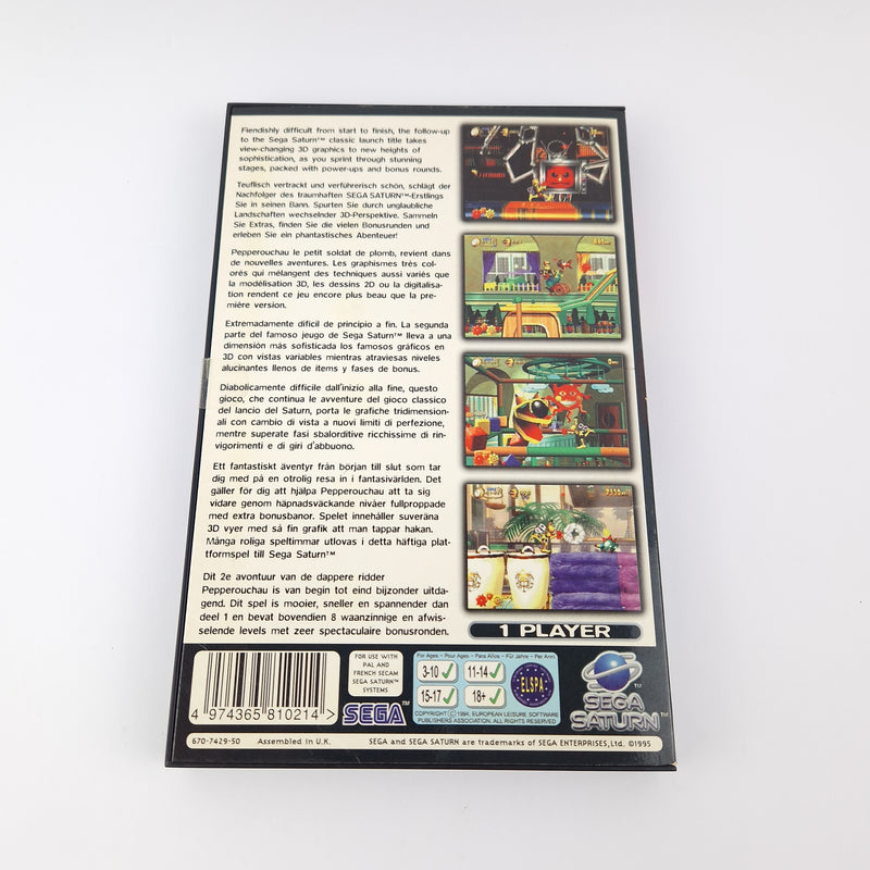 Sega Saturn Game: Clockwork Knight 2 - OVP Instructions PAL | CD disc