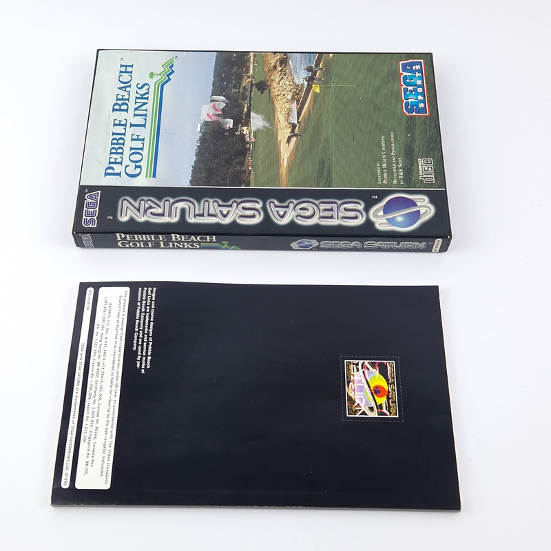 Sega Saturn Spiel : Pebble Beach Golf Links - OVP Anleitung PAL | CD Disk