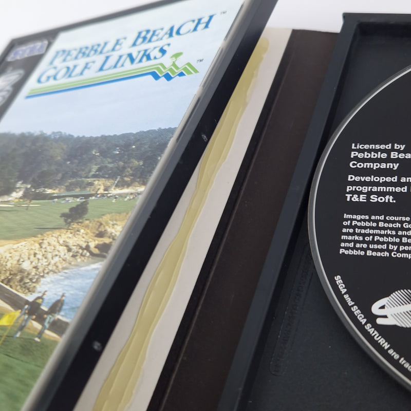 Sega Saturn Game: Pebble Beach Golf Links - OVP Instructions PAL | CD disc