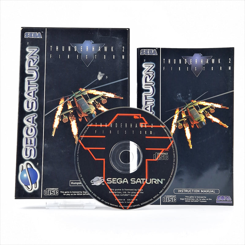 Sega Saturn Spiel : Thunderhawk 2 Firestorm - OVP Anleitung PAL | CD Disk