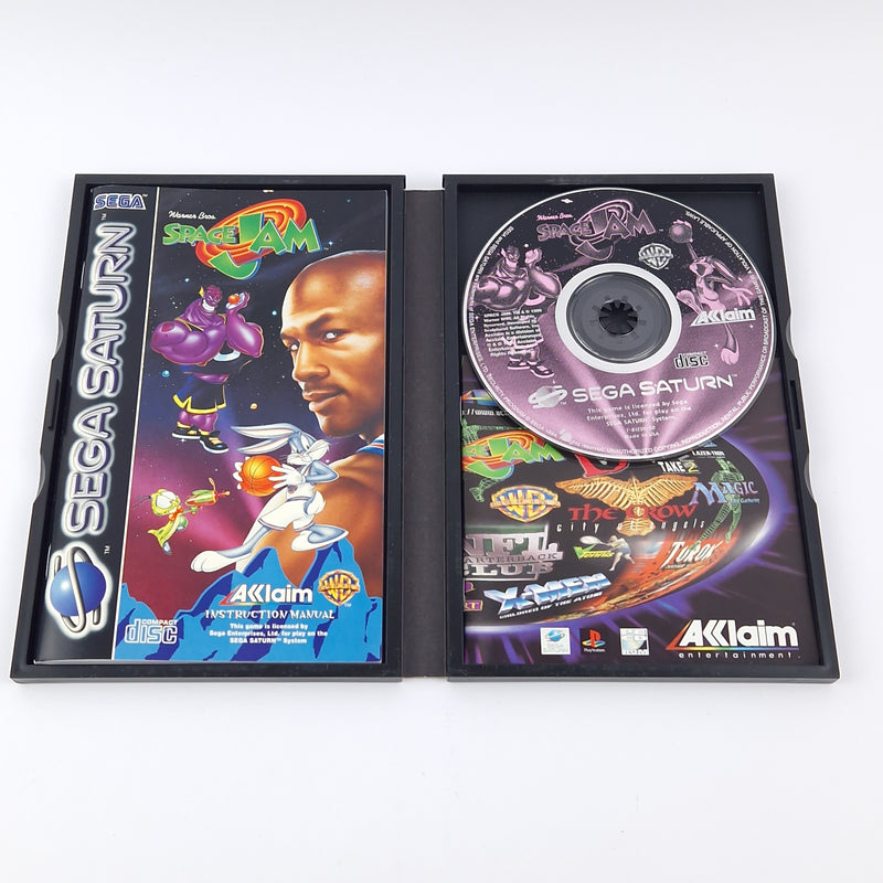 Sega Saturn Game: Warner Bros. Space Jam - OVP Instructions PAL | CD Disk Acclaim