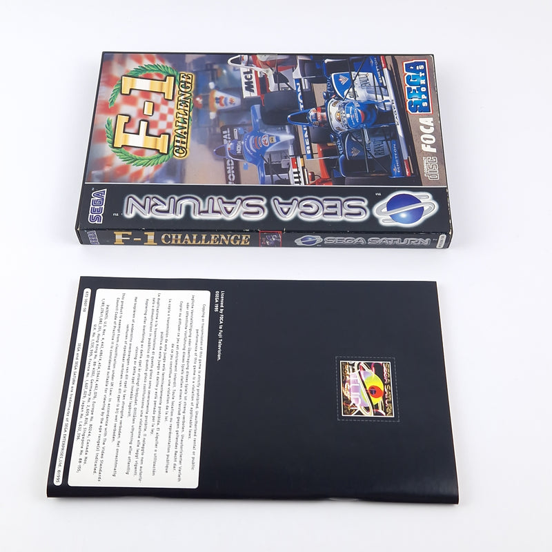 Sega Saturn Spiel : F-1 Challenge Sega Sports - OVP Anleitung PAL | CD Disk