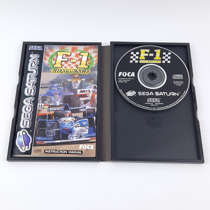 Sega Saturn Game: F-1 Challenge Sega Sports - OVP Instructions PAL | CD disc