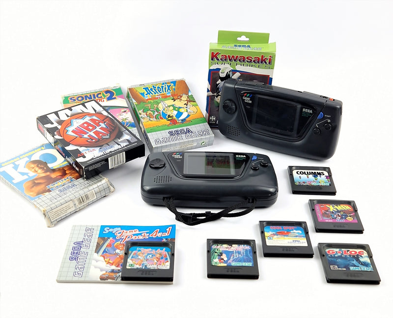 Sega Game Gear Konvolut : 2 defekte Konsolen u. 10 Spiele (4 in OVP) - Handheld