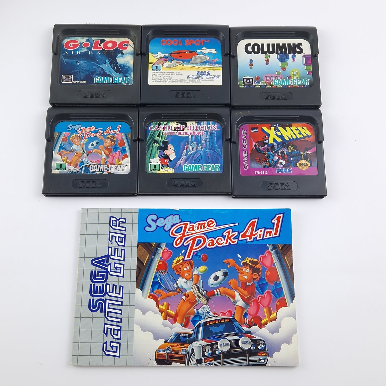 Sega Game Gear Konvolut : 2 defekte Konsolen u. 10 Spiele (4 in OVP) - Handheld