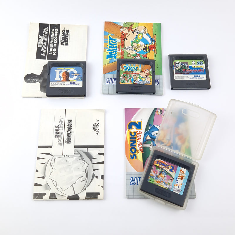 Sega Game Gear Konvolut : 2 defekte Konsolen u. 10 Spiele (4 in OVP) - Handheld