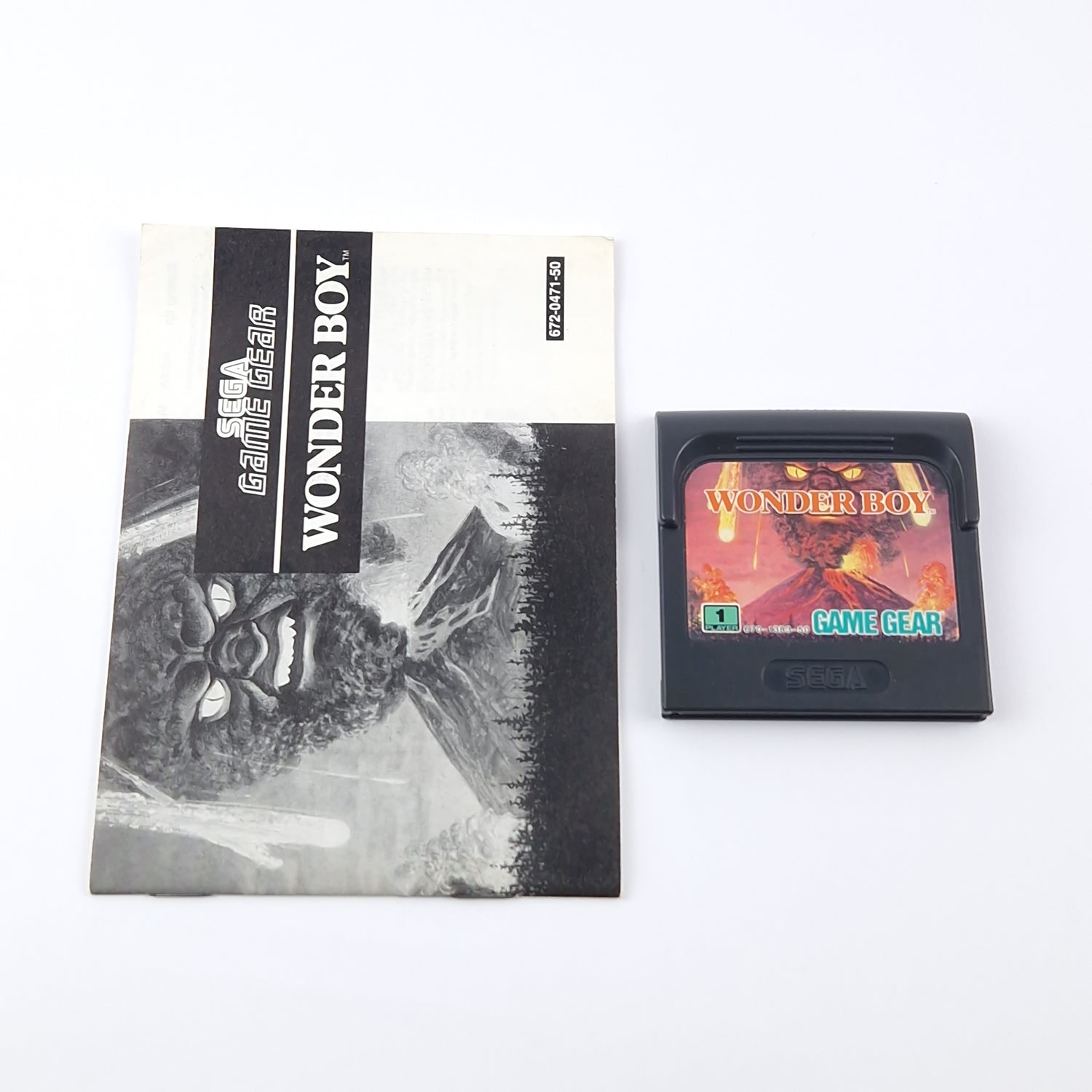 Sega Game Gear Game: Wonder Boy + Instructions - Module Cartridge | PAL Game