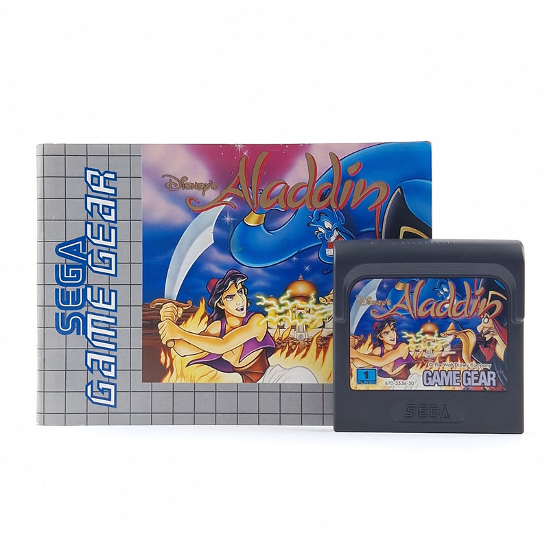 Sega Game Gear Spiel : Disneys Aladdin + Anleitung - Modul Cartridge | PAL Game