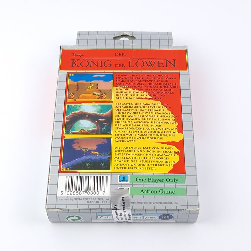 Sega Game Gear Game: The Lion King - OVP Instructions Module | PAL Game