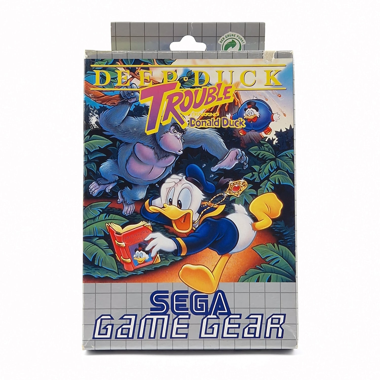 Sega Game Gear game: Deep Duck Trouble starring Donald Duck - original packaging instructions