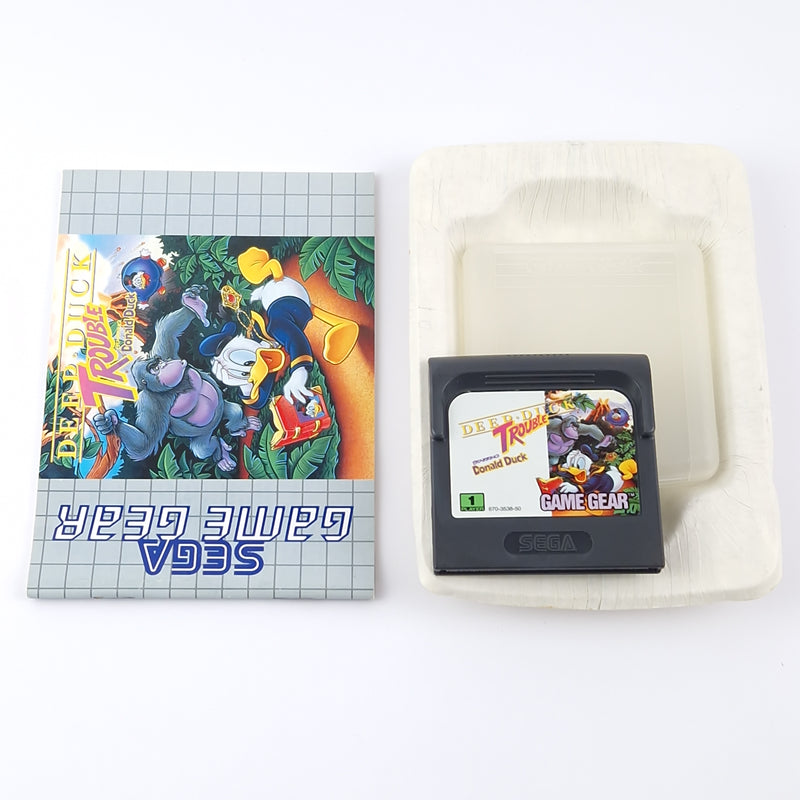 Sega Game Gear game: Deep Duck Trouble starring Donald Duck - original packaging instructions