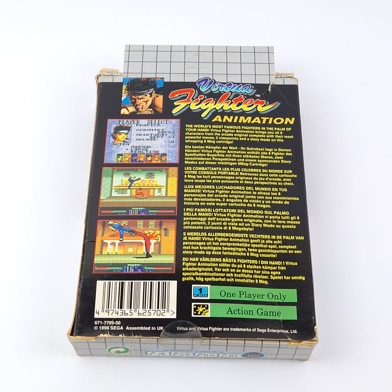 Sega Game Gear Spiel : Virtua Fighter Animation - OVP Anleitung Modul | PAL Game
