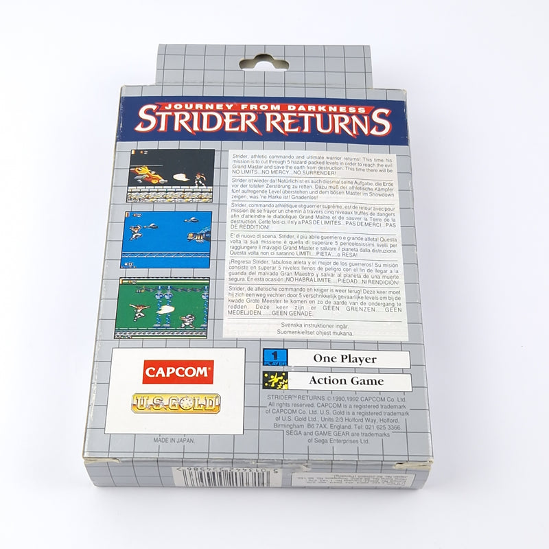 Sega Game Gear Game: Journey From Darkness Strider Returns - OVP Instructions PAL