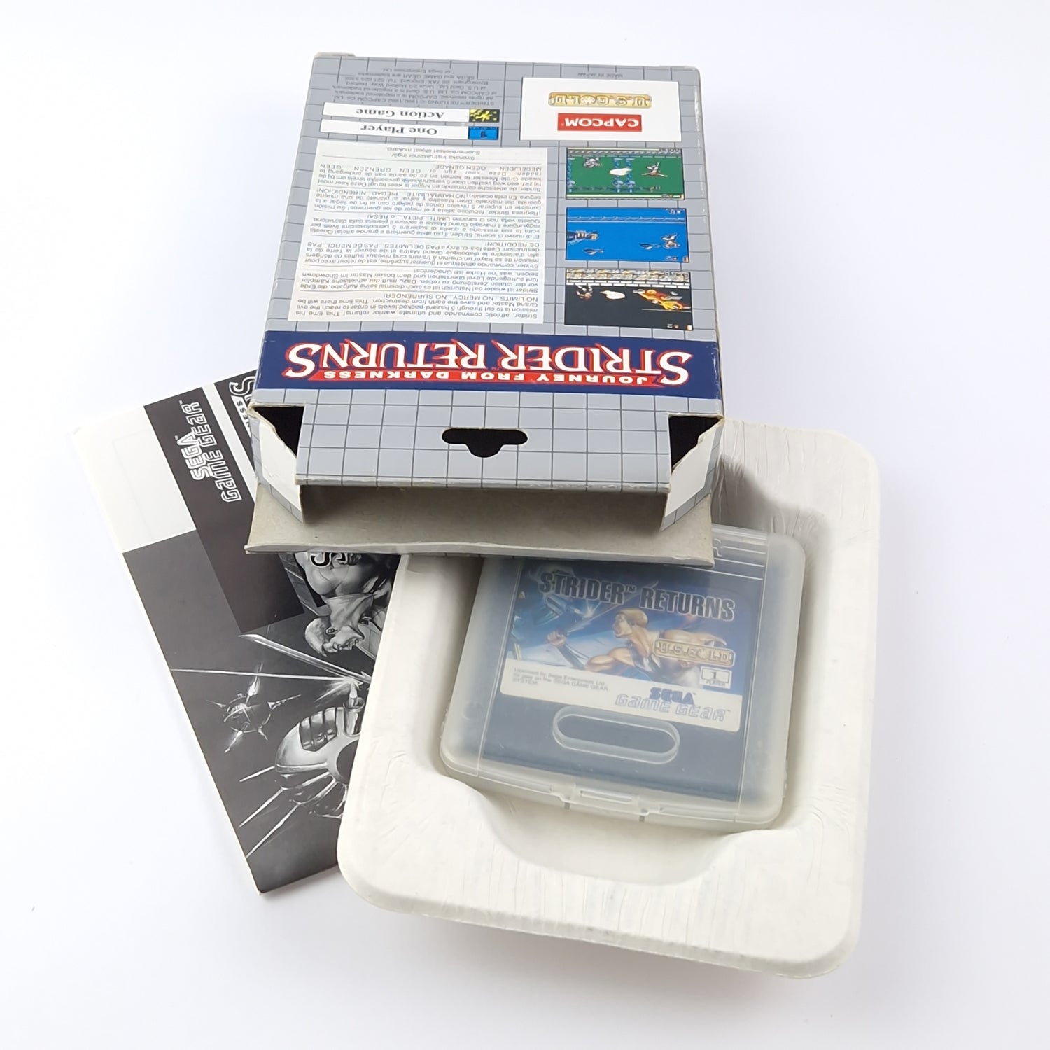 Sega Game Gear Game: Journey From Darkness Strider Returns - OVP Instructions PAL