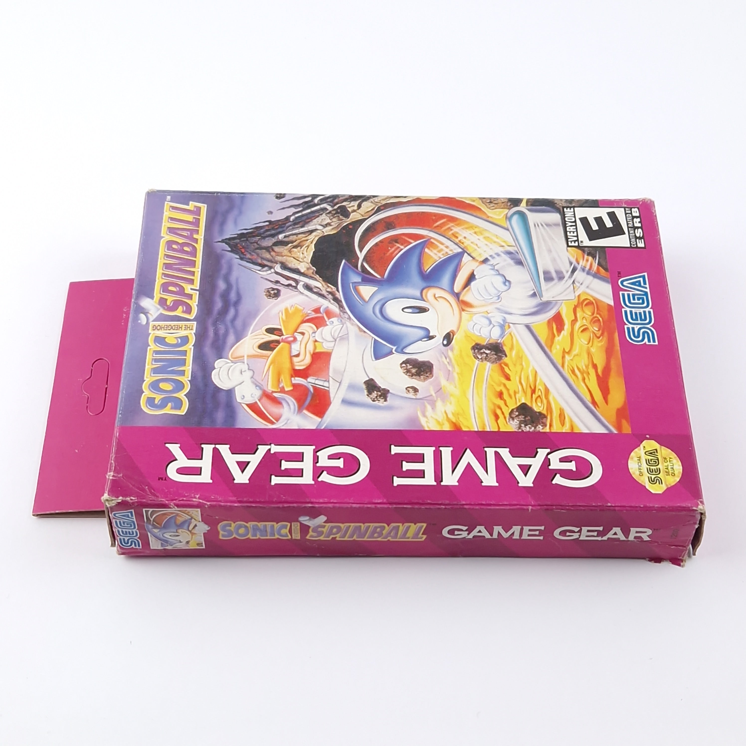 Sega Game Gear Spiel : Sonic The Hedgehog Spinball - OVP Anleitung Modul USA
