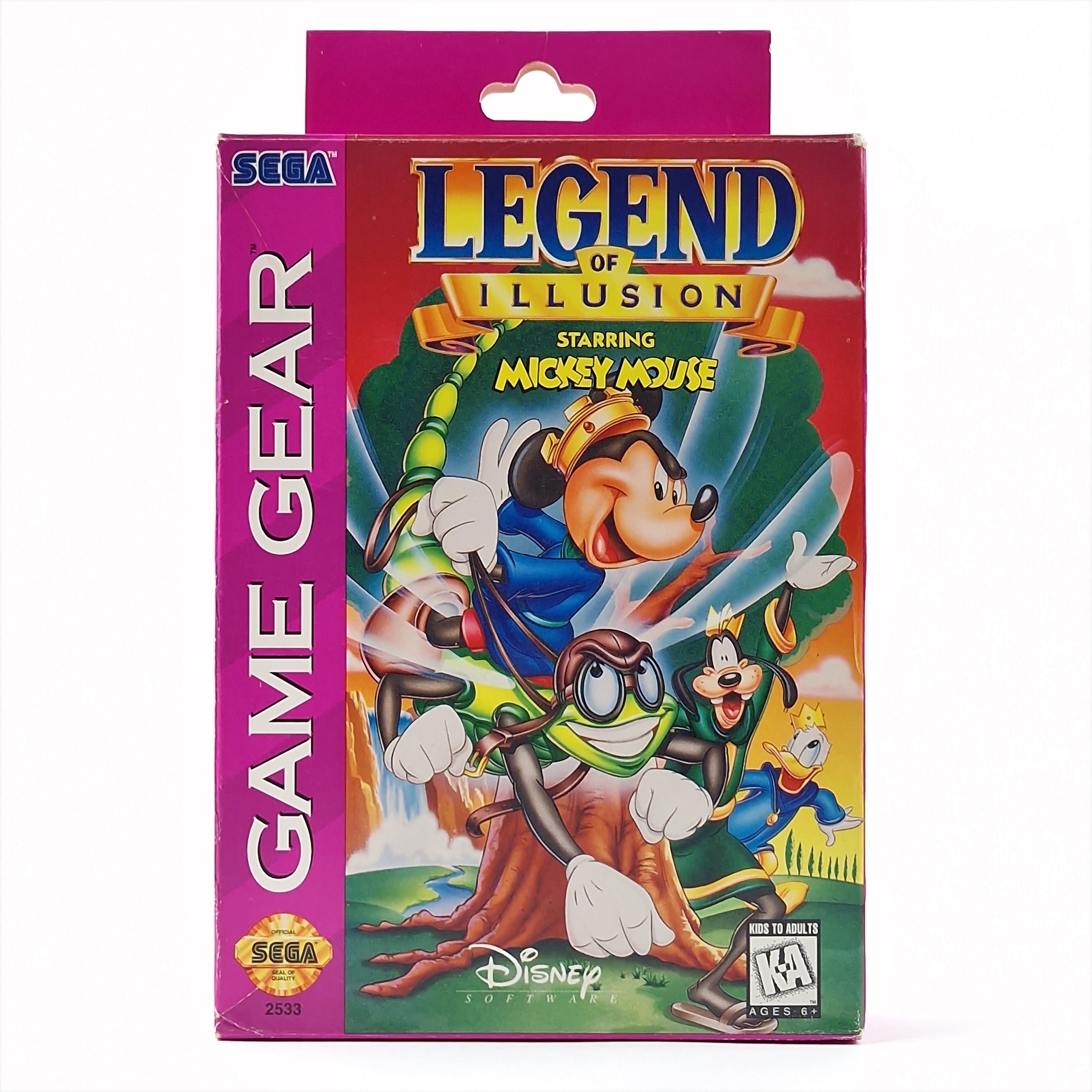 Sega Game Gear Spiel : Legend of illusion starring Mickey Mouse - OVP Modul USA