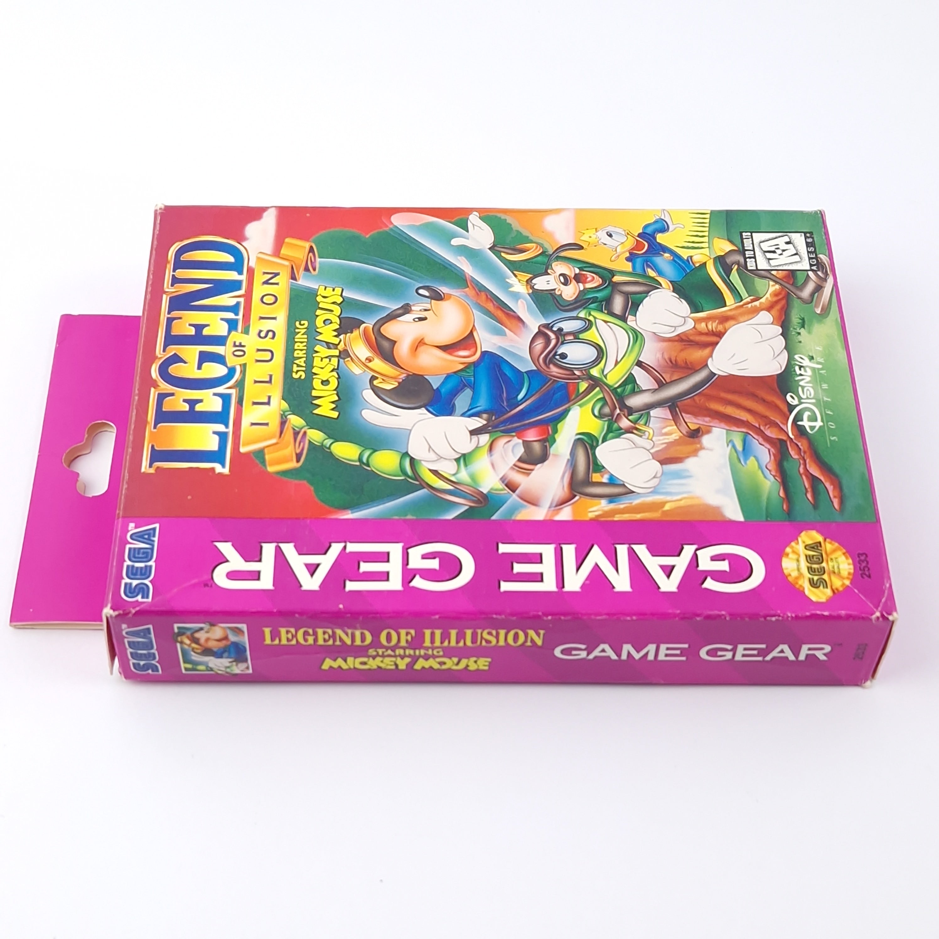 Sega Game Gear Spiel : Legend of illusion starring Mickey Mouse - OVP Modul USA