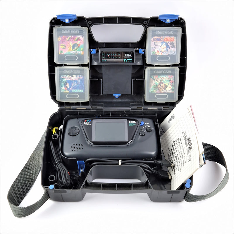 Sega Game Gear Konsole mit Carry All Case, Tv Tuner und 8 Spielen