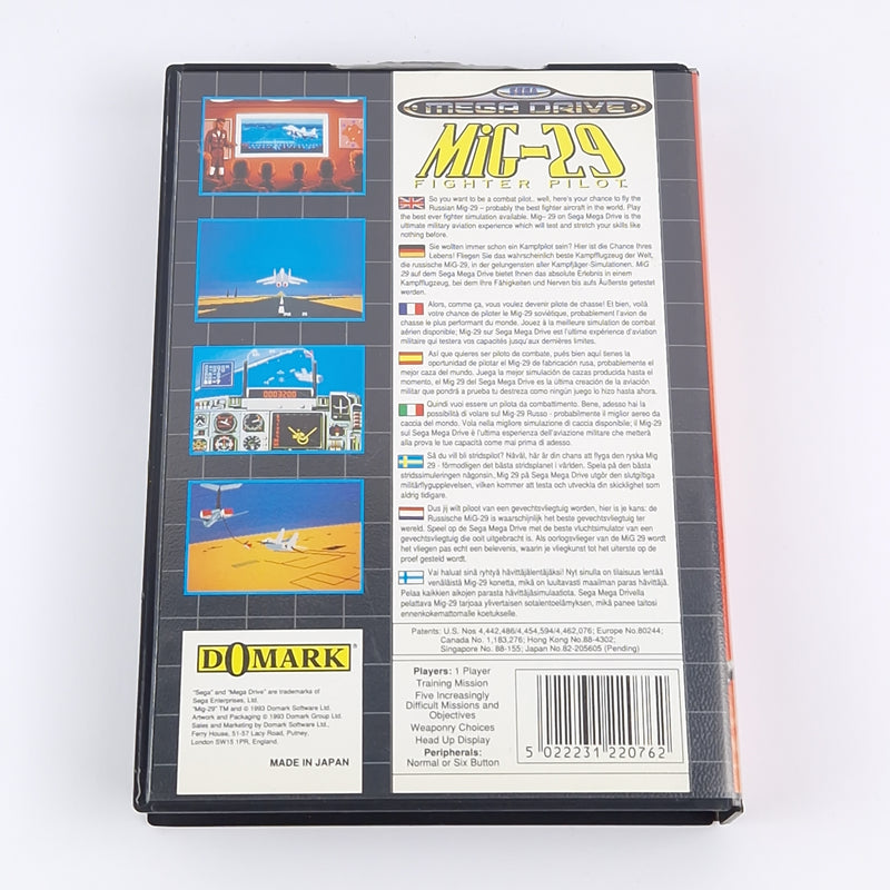 Sega Mega Drive Game: Mig-29 Fighter Pilot - OVP Instructions Module | MD PAL