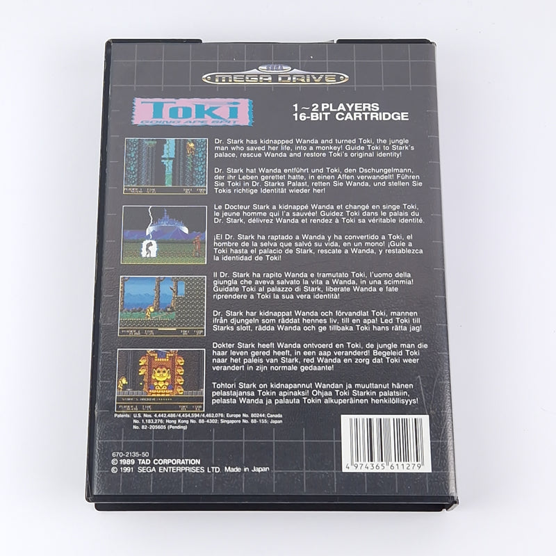 Sega Mega Drive Spiel : Toki Going Ape Spit - OVP Anleitung Modul | MD PAL