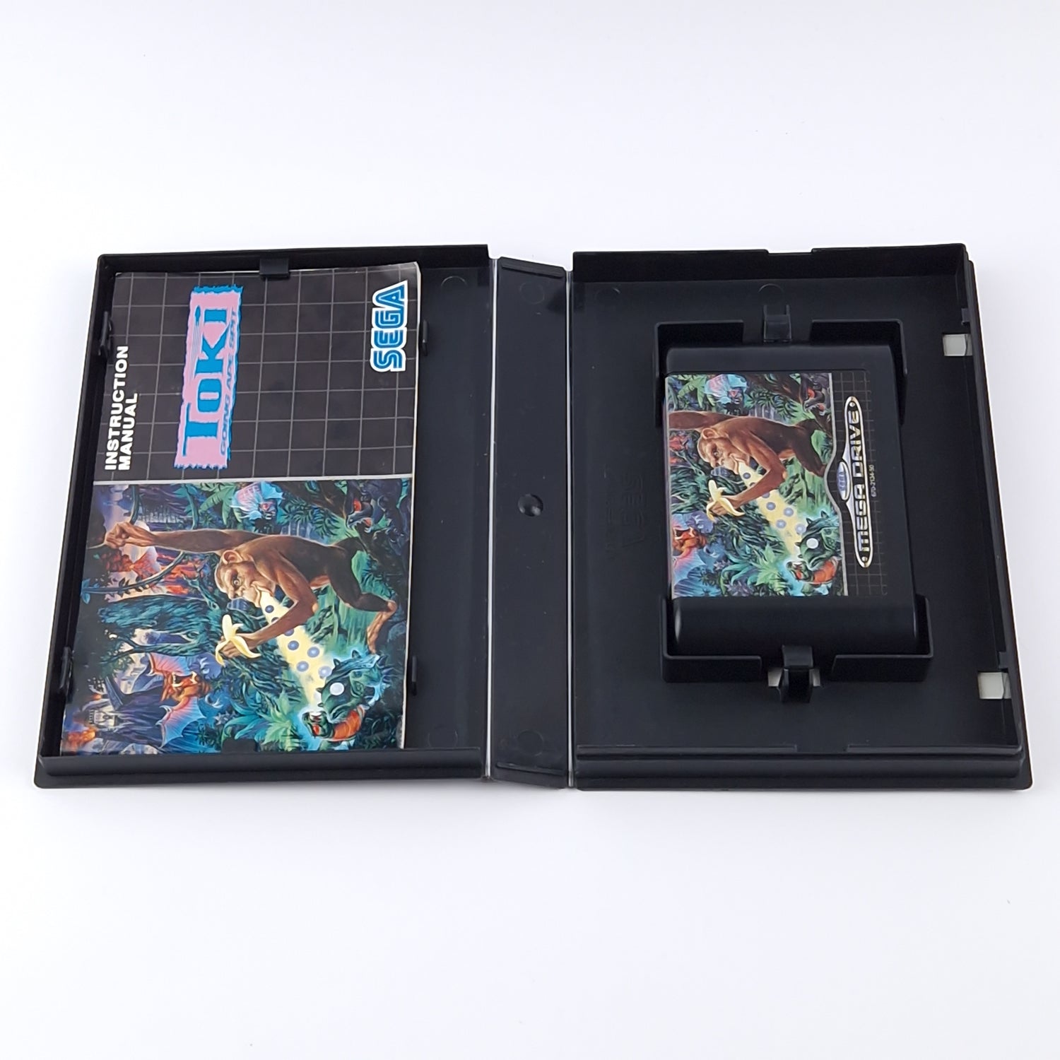 Sega Mega Drive Spiel : Toki Going Ape Spit - OVP Anleitung Modul | MD PAL