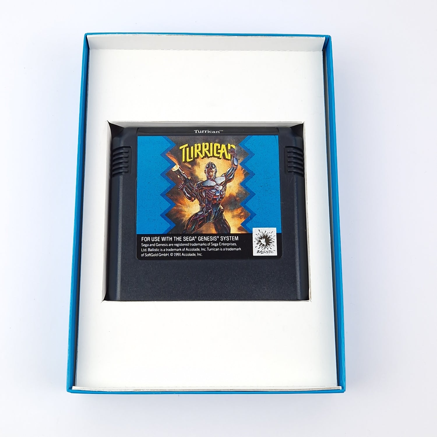 Sega Genesis Spiel : Turrican - OVP Anleitung Modul | Mega Drive USA Game