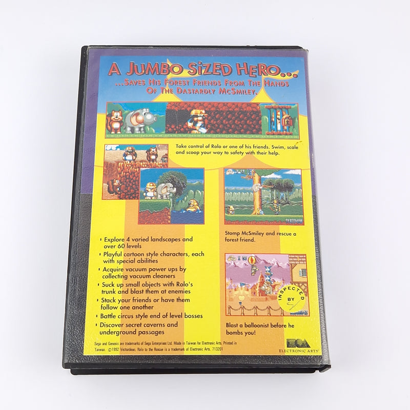 Sega Genesis Game: Rolo To The Rescue - OVP Instructions USA Mega Drive