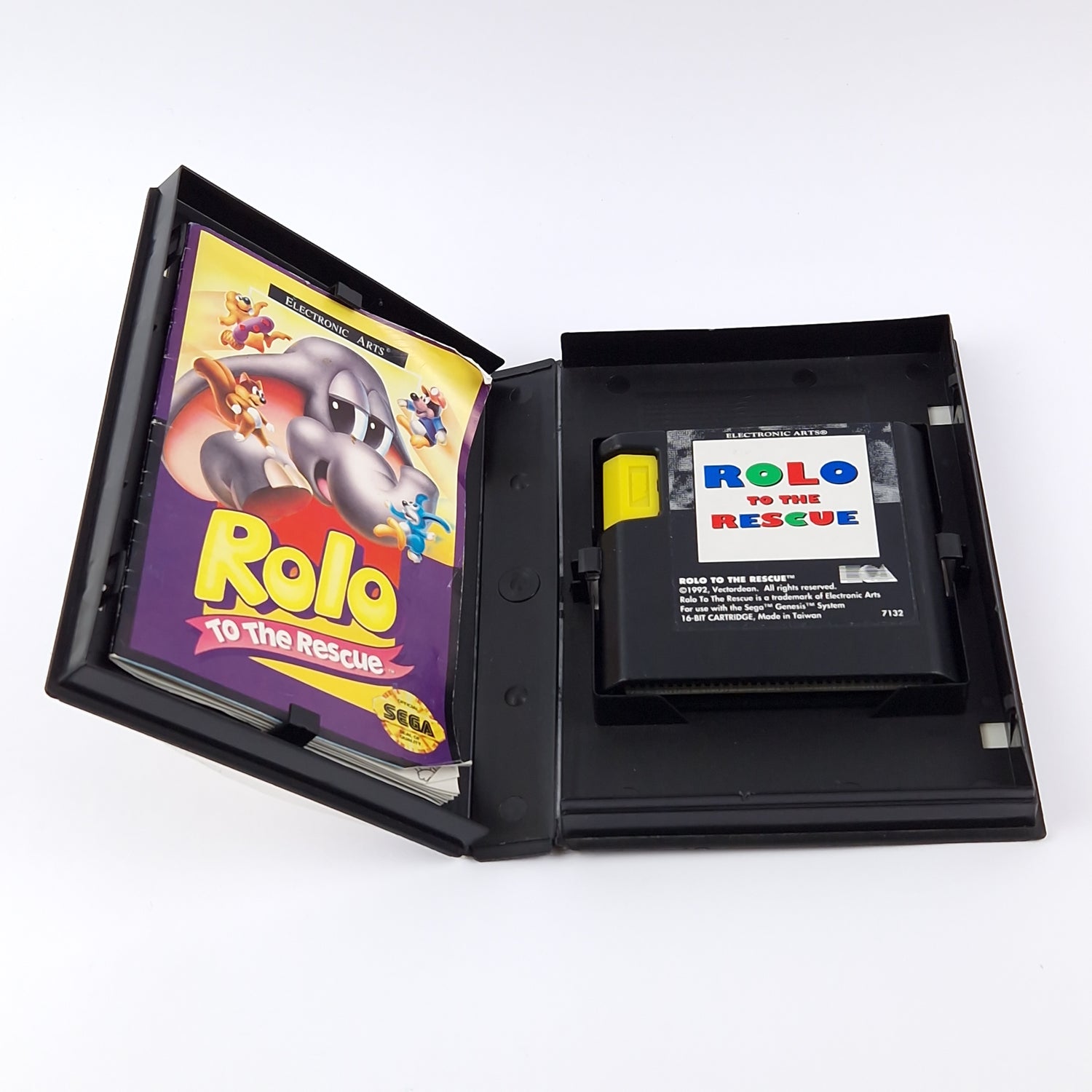 Sega Genesis Spiel : Rolo To The Rescue - OVP Anleitung USA Mega Drive