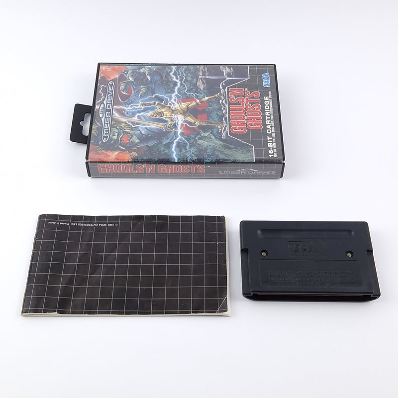 Sega Mega Drive Spiel : Ghouls´n Ghosts - OVP Anleitung PAL MD 16-Bit Cartridge