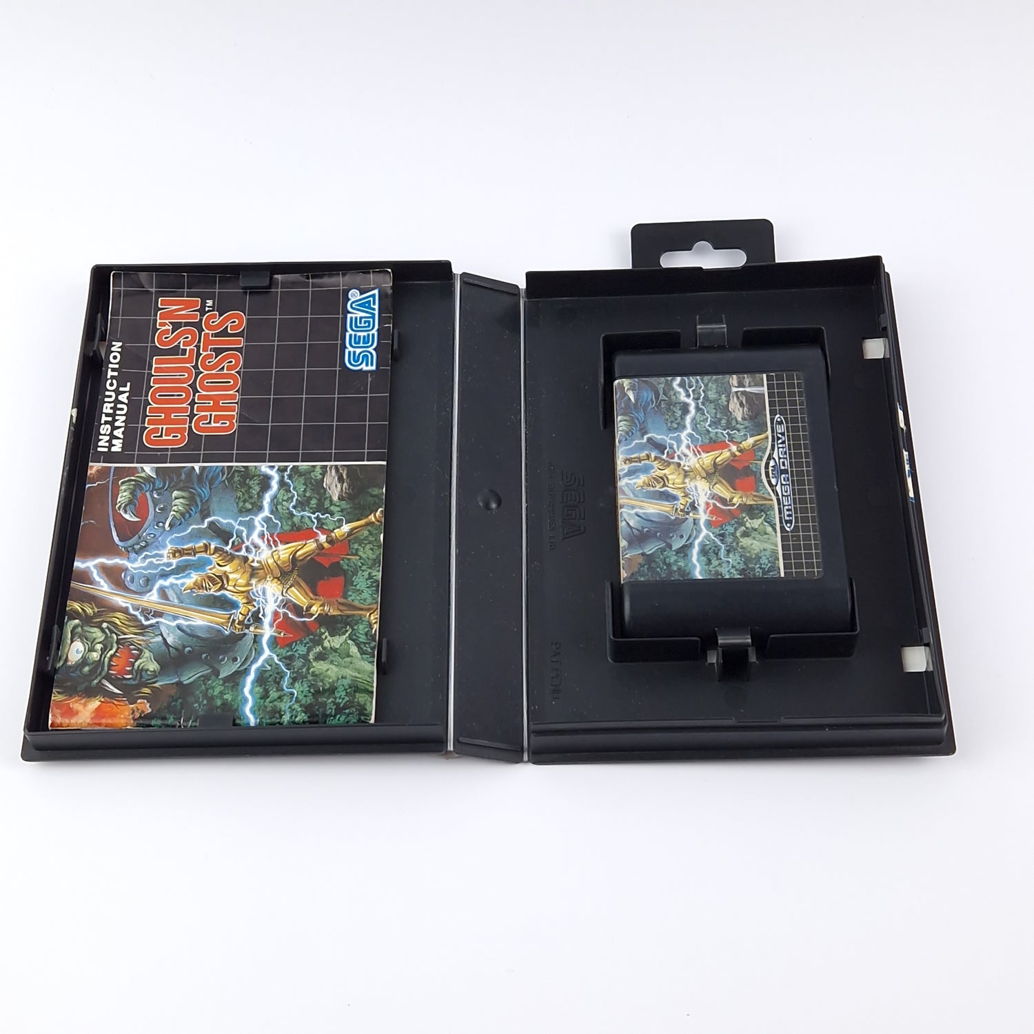 Sega Mega Drive Spiel : Ghouls´n Ghosts - OVP Anleitung PAL MD 16-Bit Cartridge