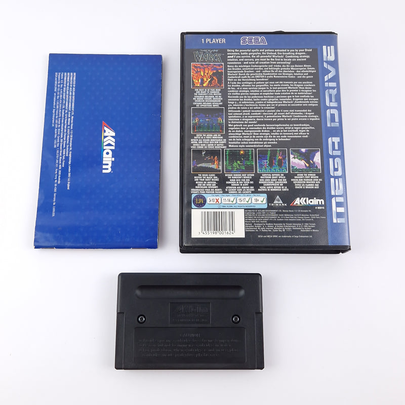 Sega Mega Drive Game: Beware The Ultimate Evil of Warlock - OVP Instructions PAL