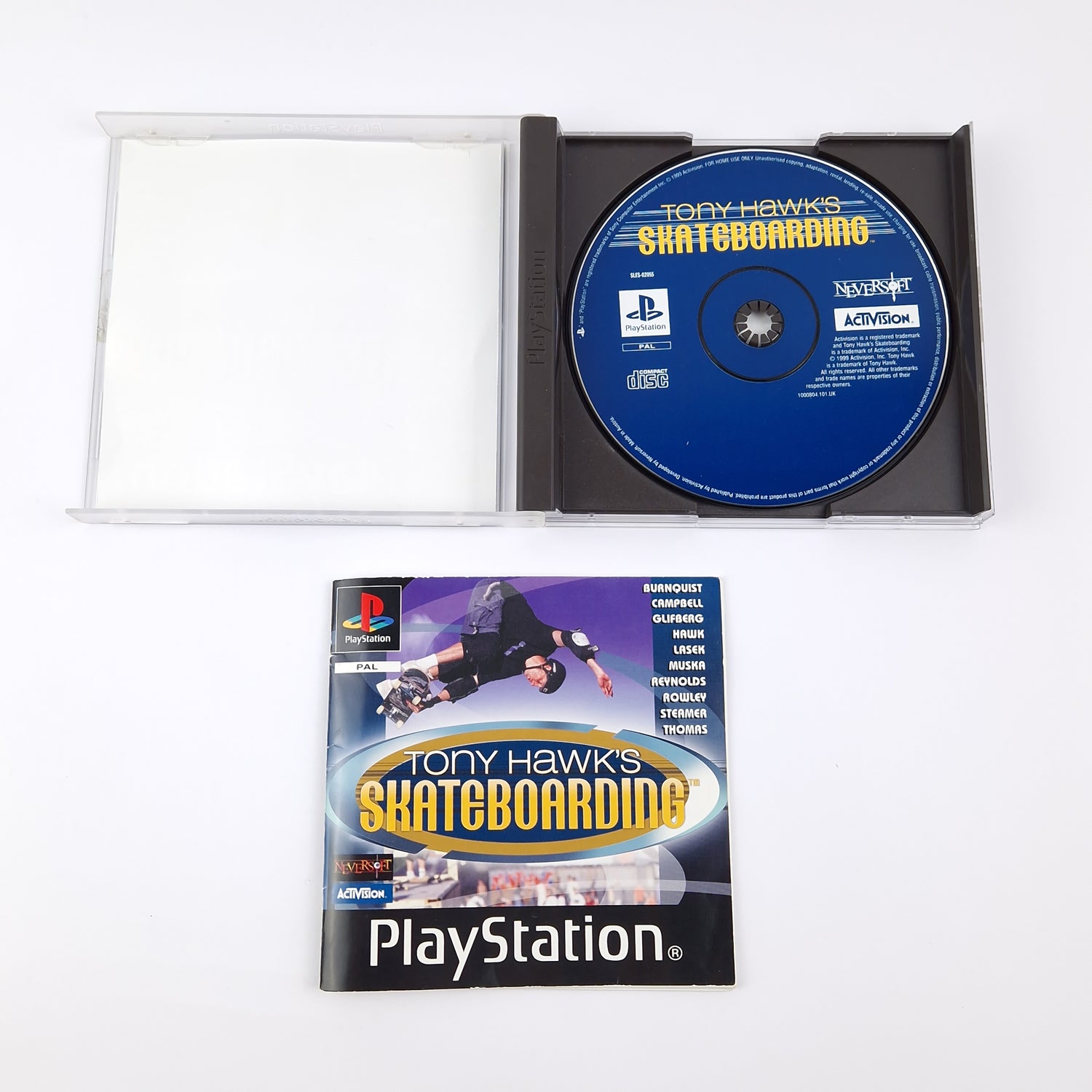 Sony Playstation 1 Spiel : Tony Hawk´s Skateboarding - OVP Anleitung PAL PS1 PSX