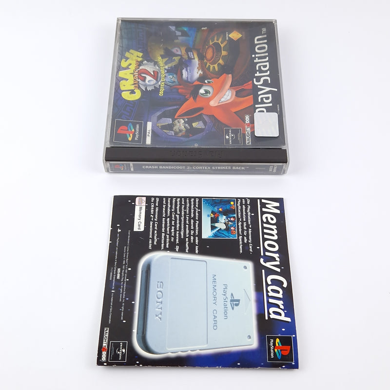 Sony Playstation 1 Spiel : Crash Bandicoot 2 Cortex Strikes Back - PS1 PSX OVP