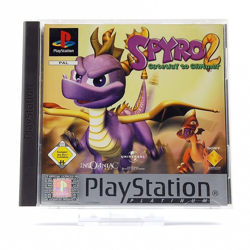 Sony Playstation 1 Spiel : Spyro 2 Gateway to Glimmer - Platinum OVP CD PS1 PSX