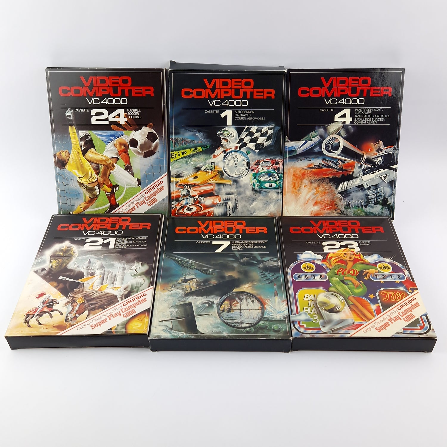Interton Electronic VC 4000 Video Computer Console - 11 games and accessories