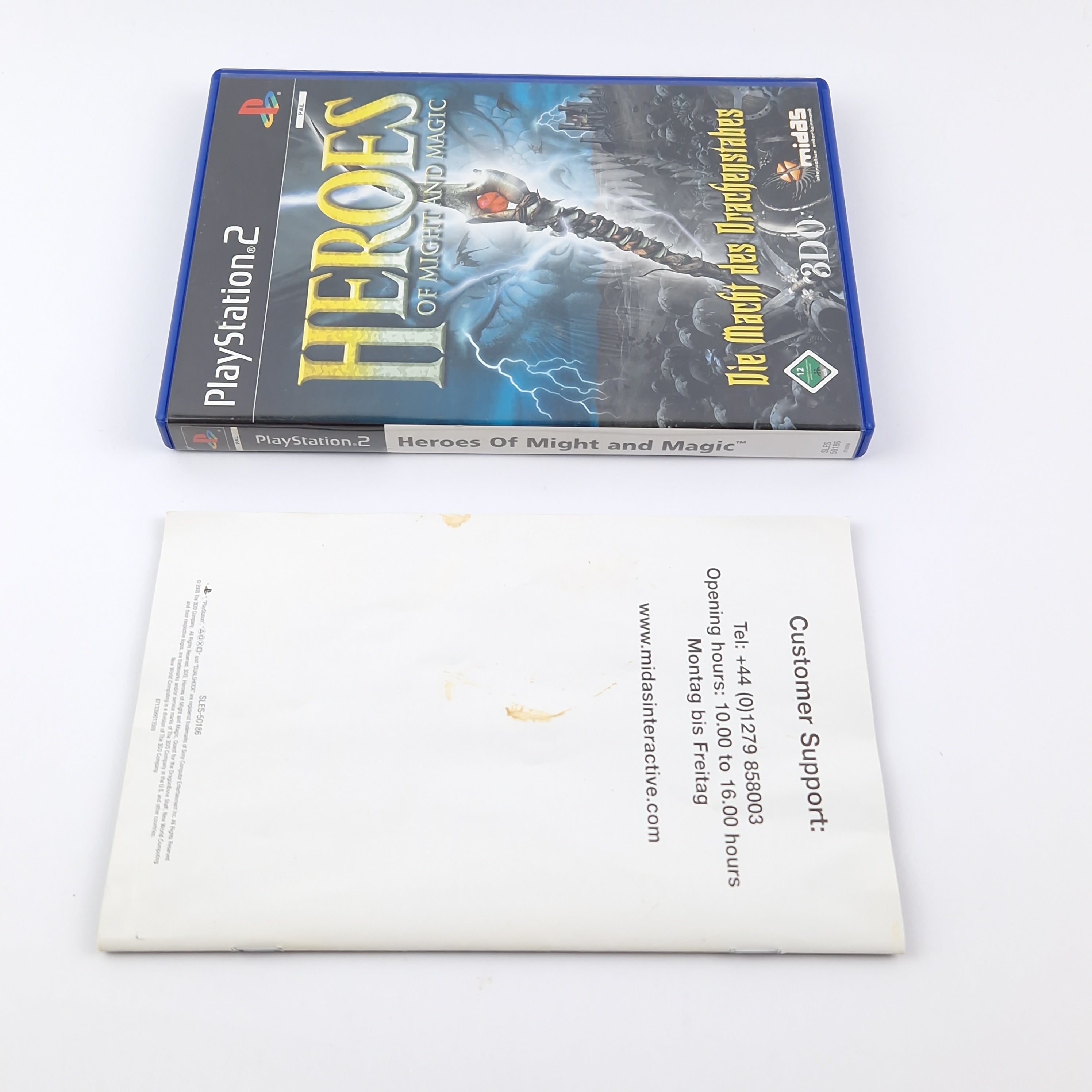 Sony Playstation 2 Game: Heroes of Might and Magic - OVP Instructions CD PAL PS2