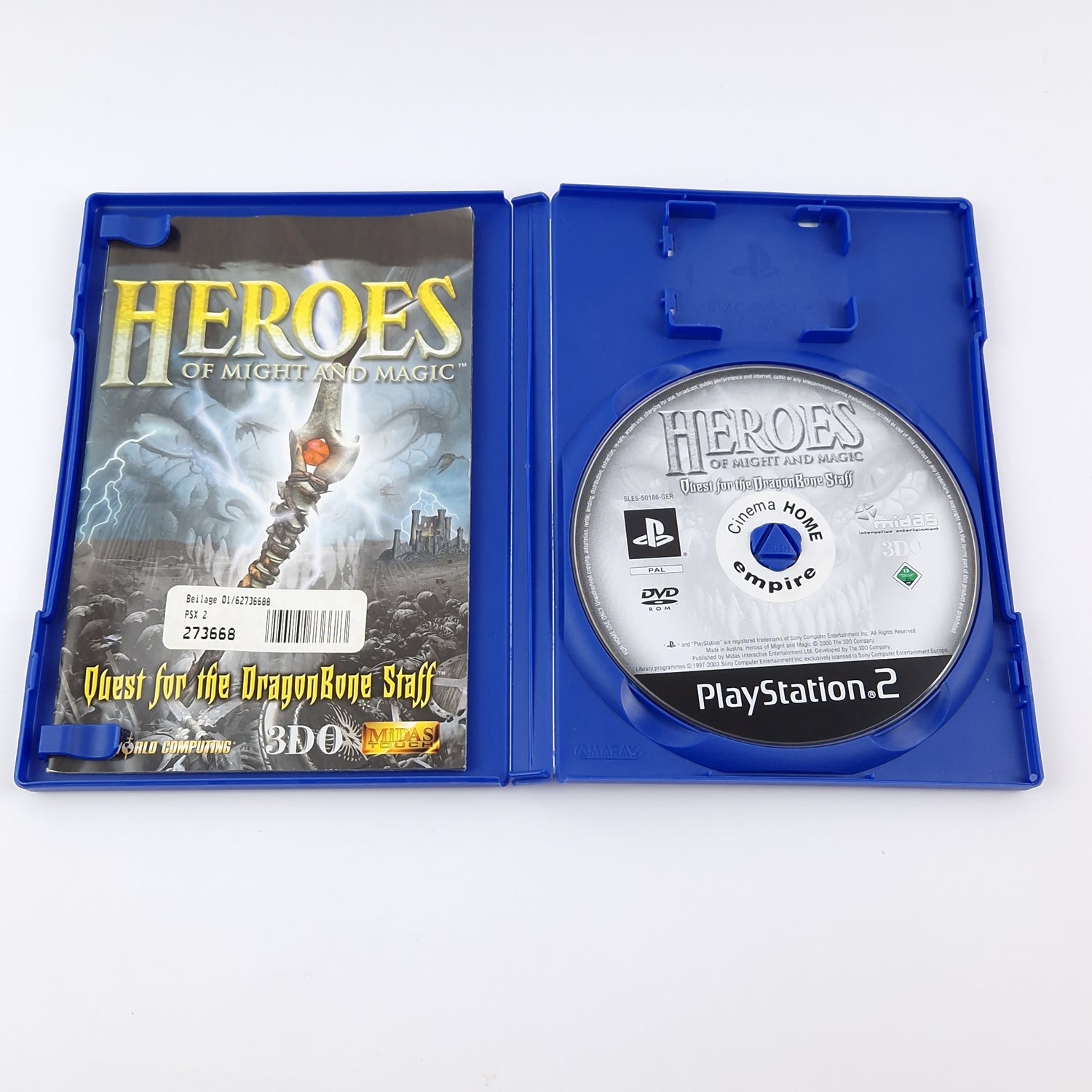 Sony Playstation 2 Spiel : Heroes of Might and Magic - OVP Anleitung CD  PAL PS2