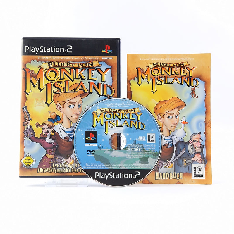 Sony Playstation 2 Spiel : Flucht von Monkey Island - OVP Anleitung CD | PAL PS2