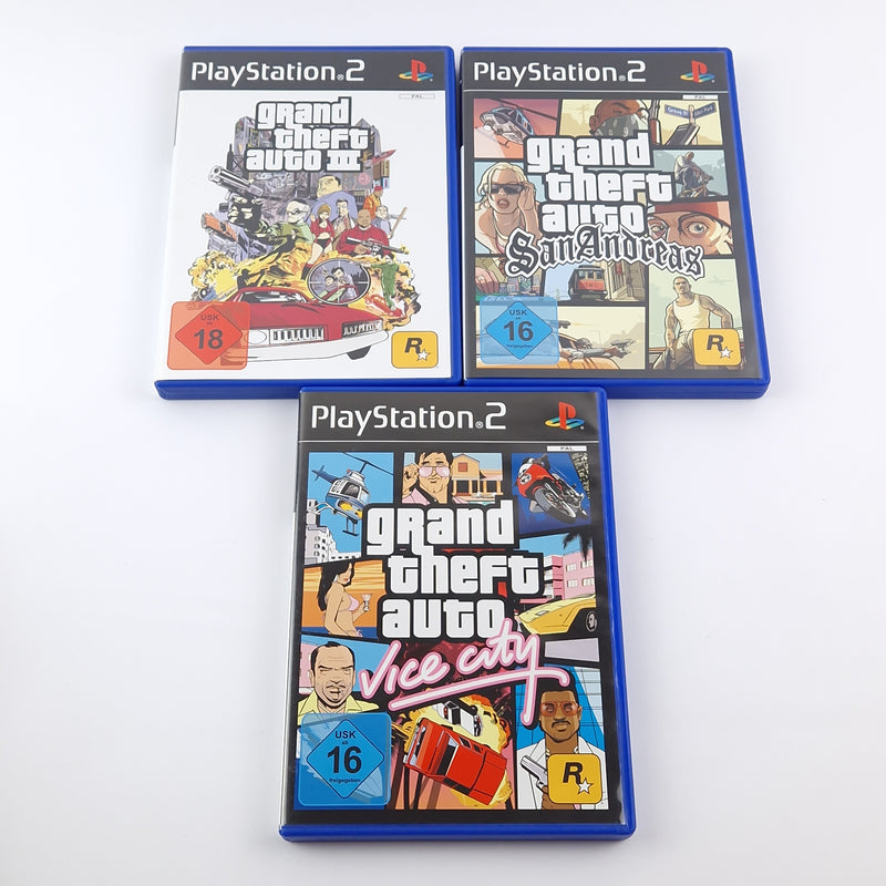 Sony Playstation 2 Spiel : Grand Theft Auto The Trilogy - OVP Anleitung GTA PS2